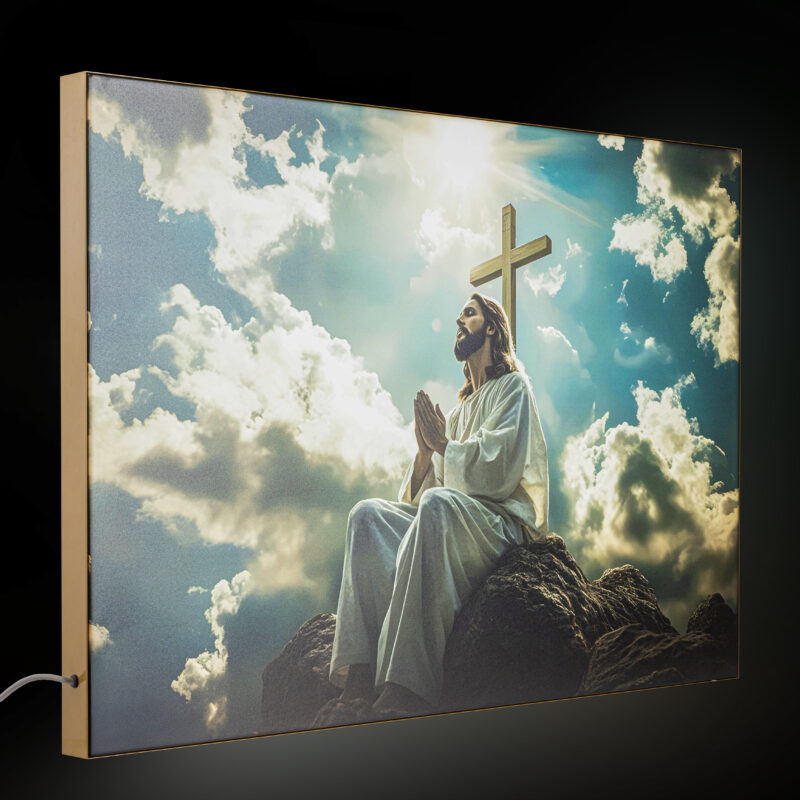 Podświetlany Obraz na Płótnie 70cm x 100cm w klasycznej ramie - obrazek 4