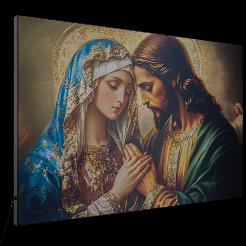 Podświetlany Obraz na Płótnie 100cm x 140cm w klasycznej ramie - obrazek 3
